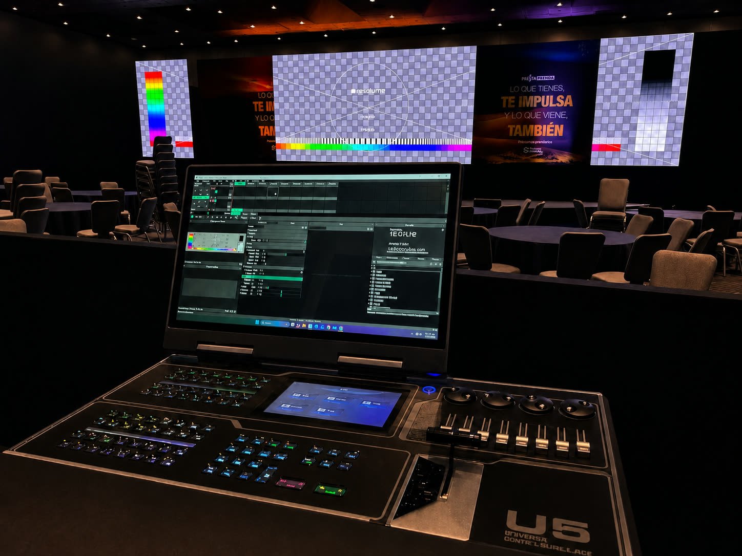 Experiencia con pantallas LED en espacio comercial